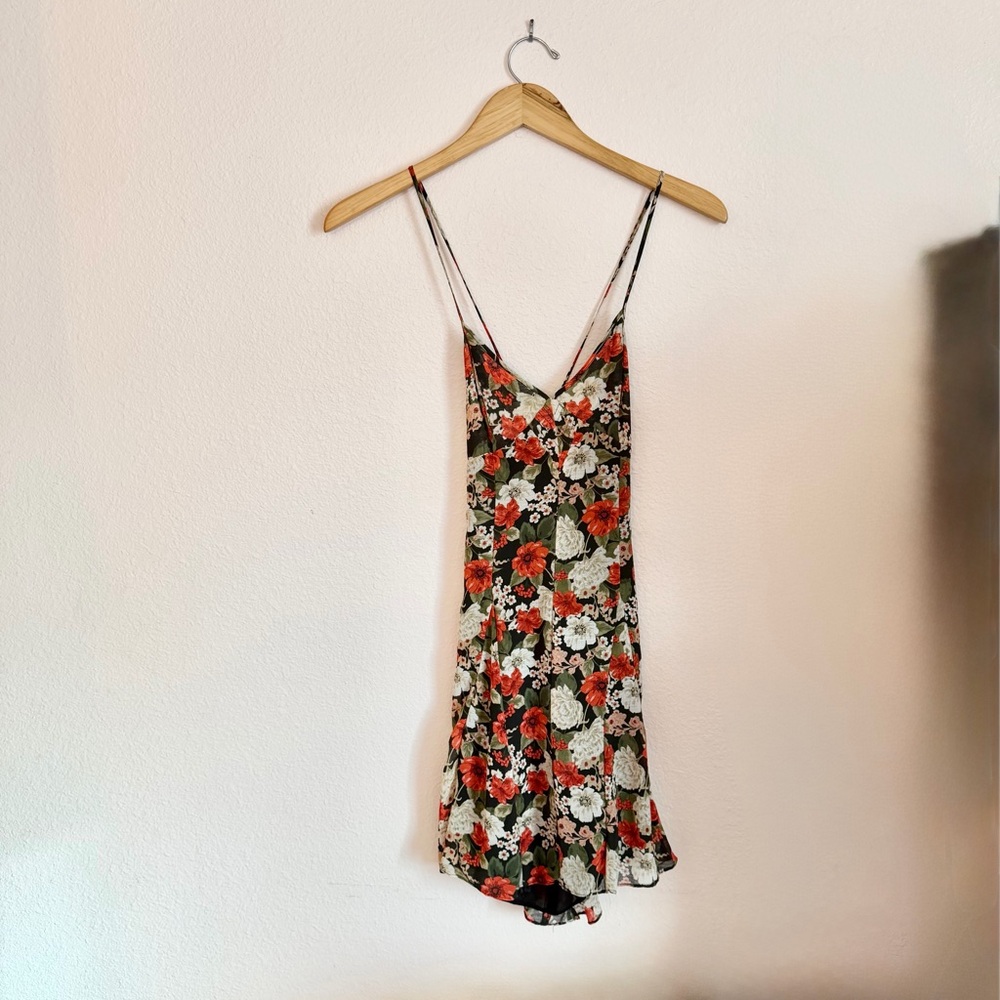 Urban Oufitters Floral Chiffon Mini Dress